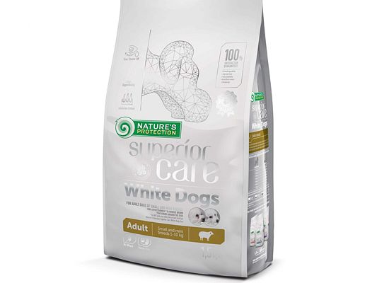 SUPERIOR CARE -WHITE DOGS ADULT SMALL & MINI LAMB