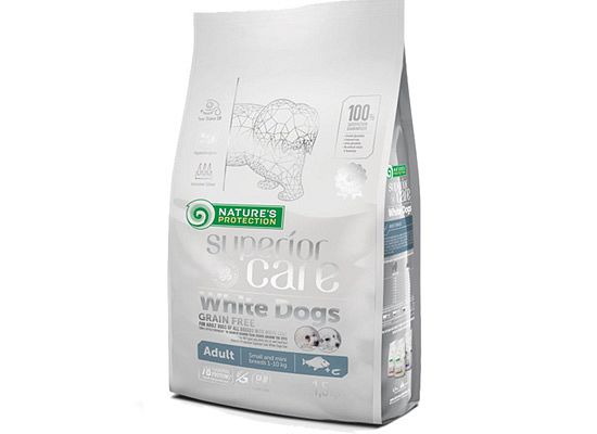 SUPERIOR CARE -WHITE DOGS ADULT SMALL & MINI WHITE FISH