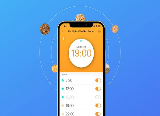 Έξυπνη Ταΐστρα NutriSpin 6 Θέσεων (Λευκό)
