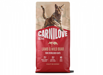 Carnilove Cat Lamb & Wild Boar. Sterilised