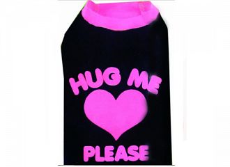  T-Shirt Hug me Black