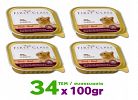 Δισκάκι πατέ γάτας. Συσκευασία 34 τεμάχια Χ 100gr